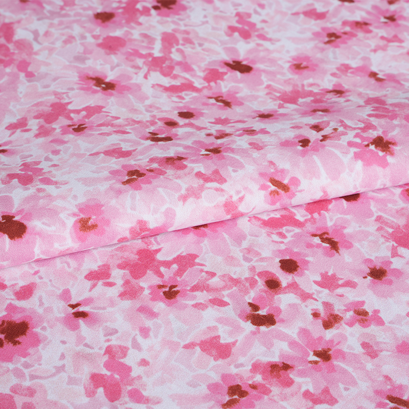 75D/18T rendetlen, ködös virágmintás szövet