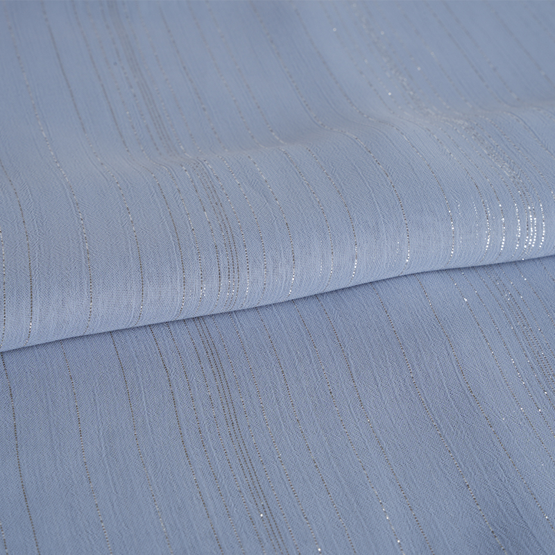 75D szabálytalan ezüst selyem sifon krepp