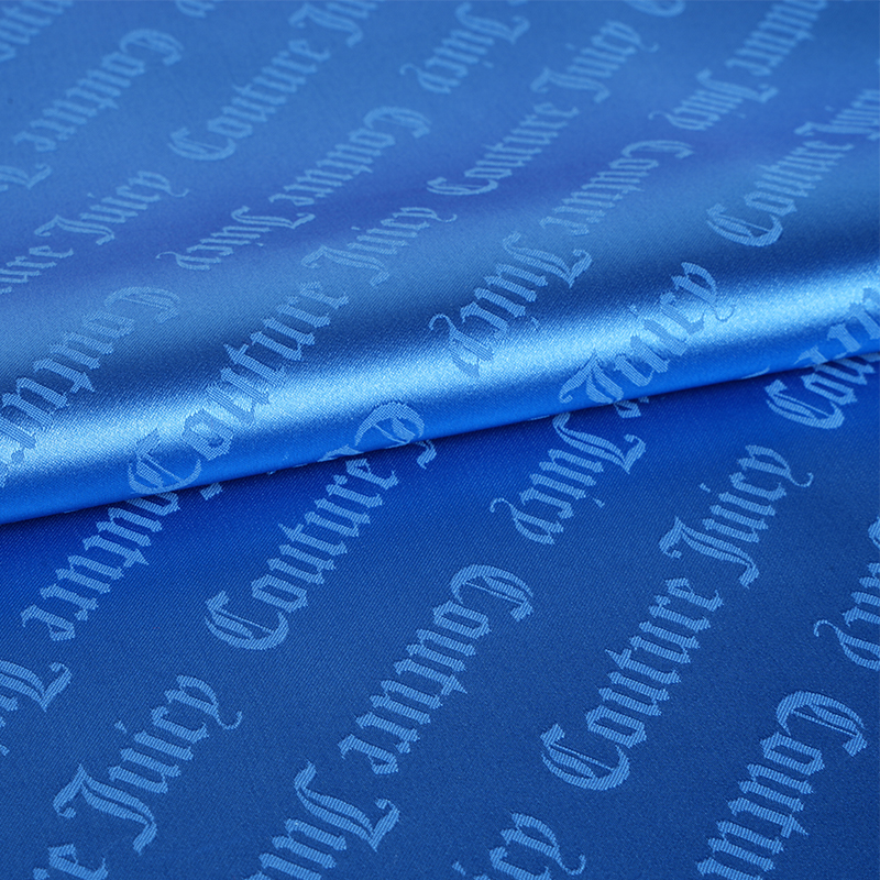 75D Stretch Szatén Letter Jacquard szövet