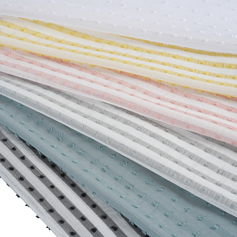 75D kationos nano krepp csíkos nyomatszövet