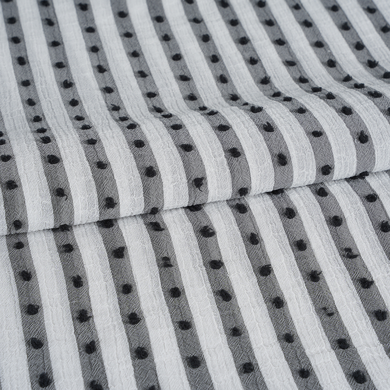 75D kationos nano krepp csíkos nyomatszövet