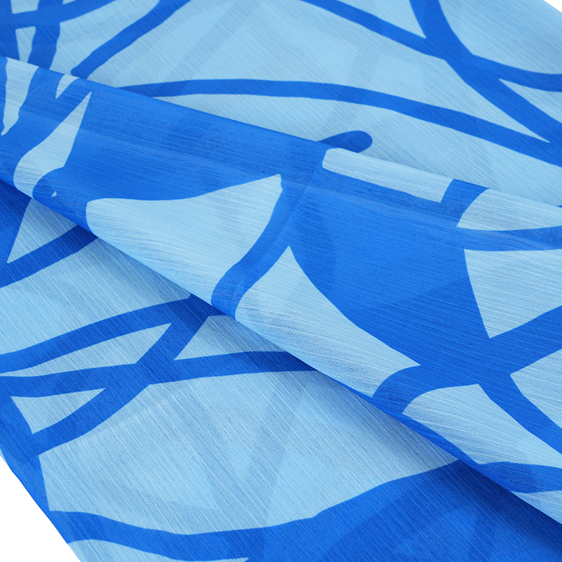 BD2503 75D Dream Space Chiffon Print Krepp szövet