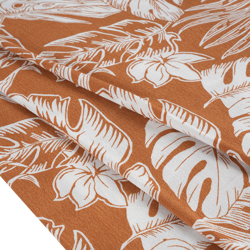 Gazdag szövésű nyomtatott krepp szövet