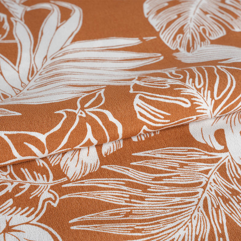 Gazdag szövésű nyomtatott krepp szövet