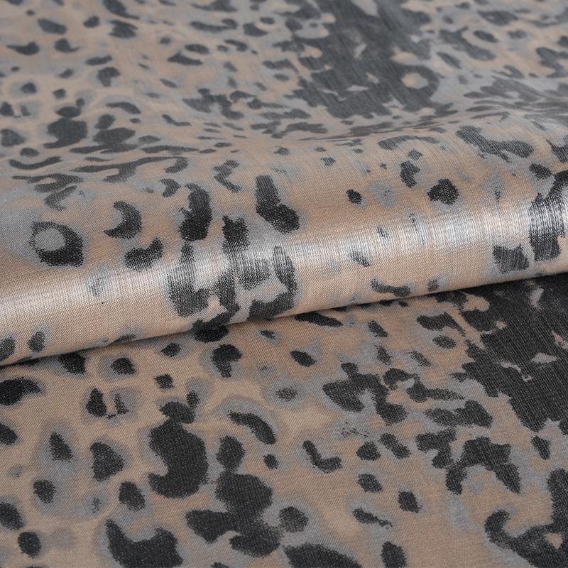 20d*21s vastagított arany pamut kis leopárdmintás szövet