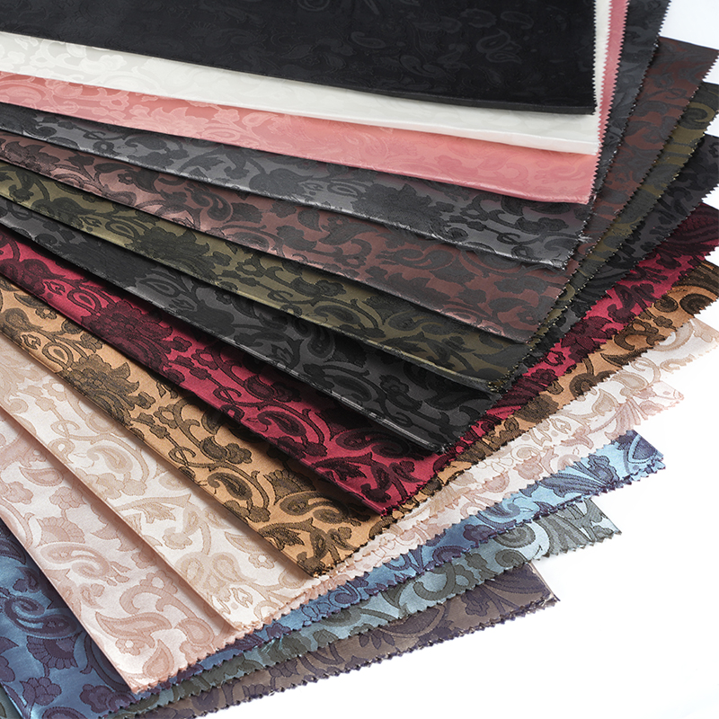 Poliészter csipkézett lantvirág Jacquard