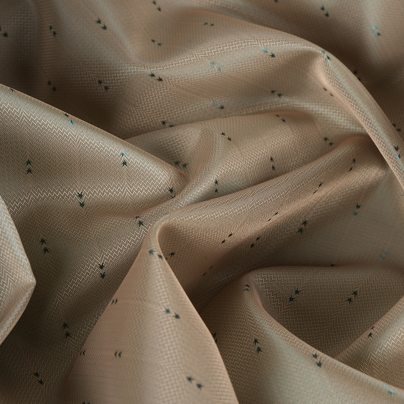 Poliészter fehér filament hullámos nyílcsíkos Jacquard