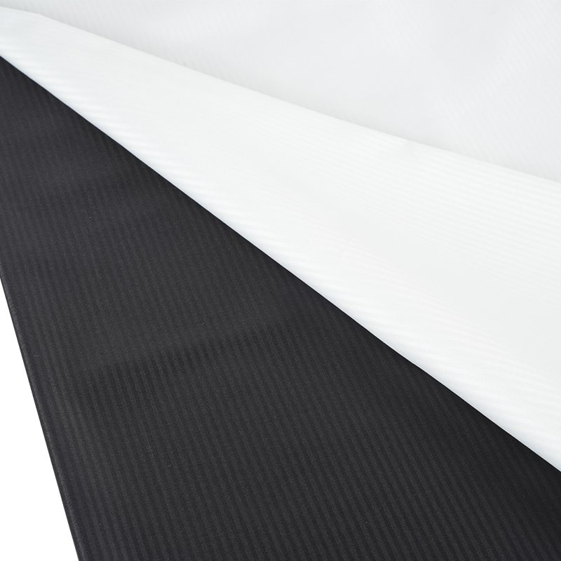 Poliészter fonallal festett jacquard csíkos zsebszövet