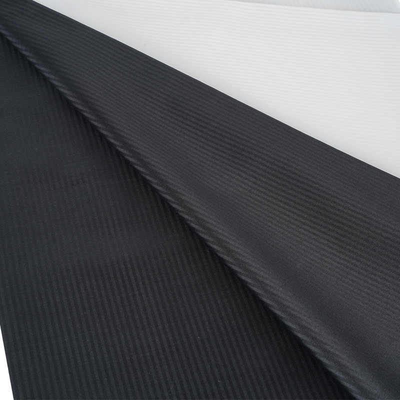 Poliészter csíkos zsebszövet