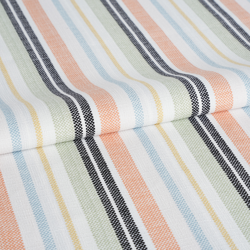 75D False Twist selyem bambusz orchidea narancs és fekete csíkos nyomdaszövet