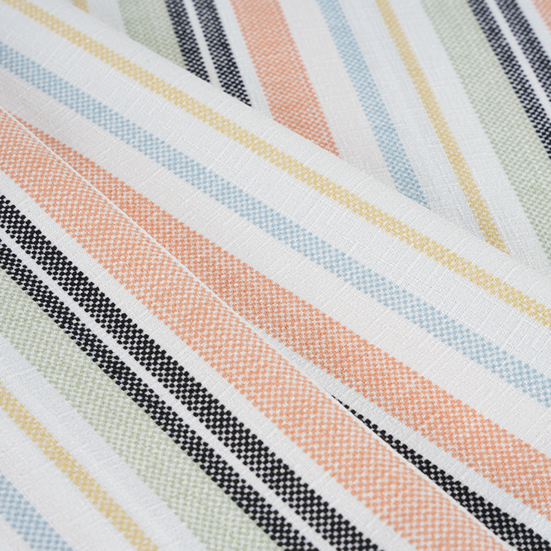 75D False Twist selyem bambusz orchidea narancs és fekete csíkos nyomdaszövet