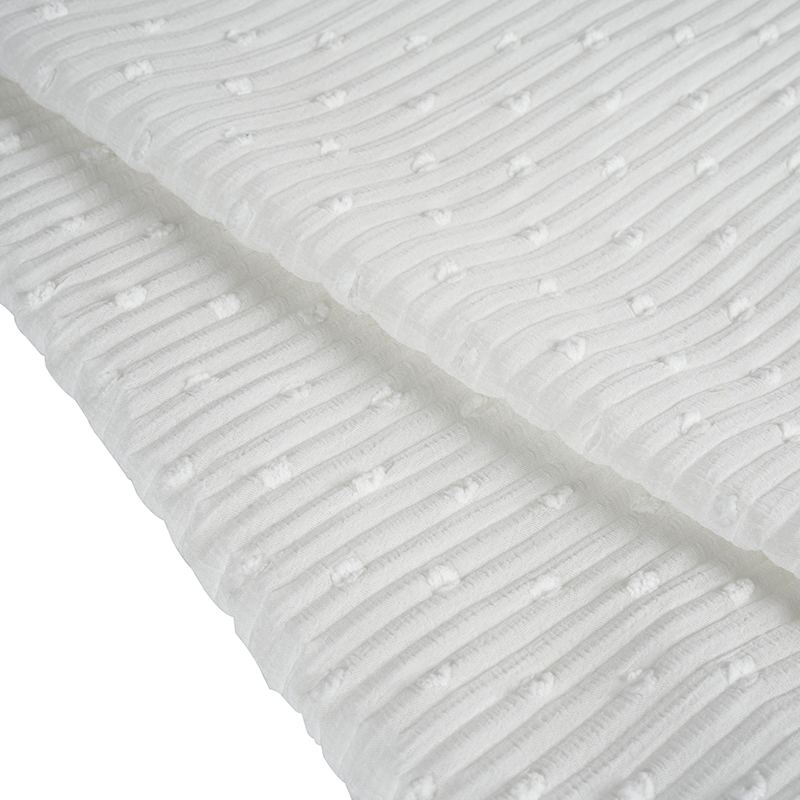 Poliészter fonal, kenderlevél-hab nyomószövet